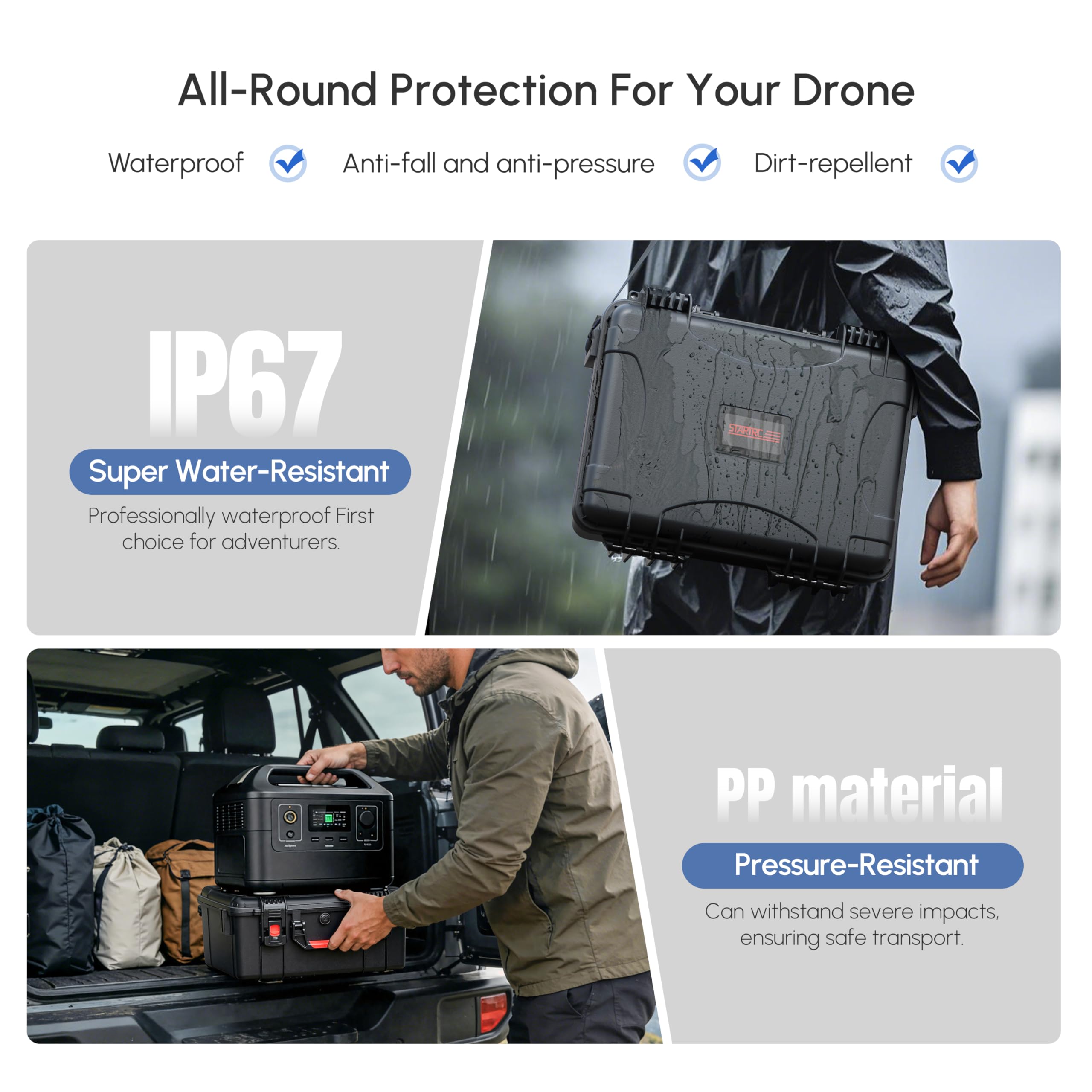 Waterproof Hard Case for DJI A - Drone Controller Hood review and price