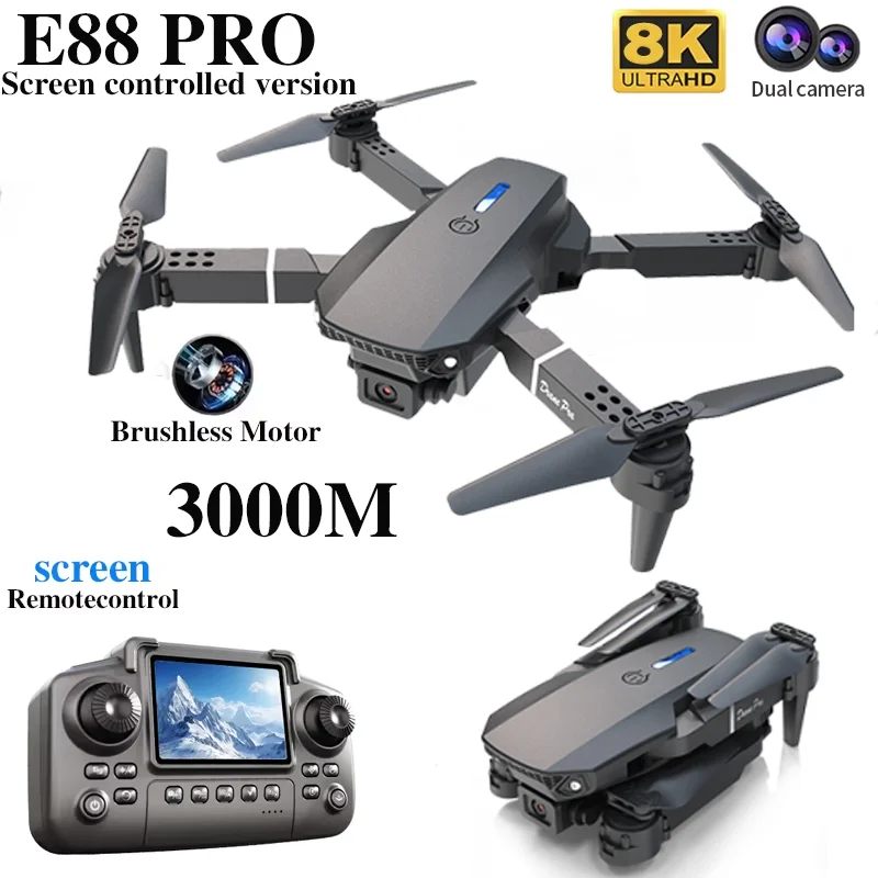 Professional E88 PRO Drone wit - Drone Controller Screen review and price